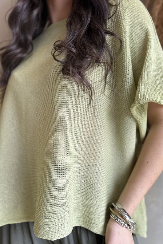 Conrad Box Cotton Knit Matcha /22=